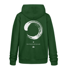 Enso Premium Organic Bio Baumwolle Achtsamkeit Hoodie India Dunkelgrün-833 Enso Premium Organic Bio Baumwolle Achtsamkeit Hoodie India Dunkelgrün-833