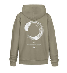 Enso Premium Organic Bio Baumwolle Achtsamkeit Hoodie India Khaki-651 Enso Premium Organic Bio Baumwolle Achtsamkeit Hoodie India Khaki-651