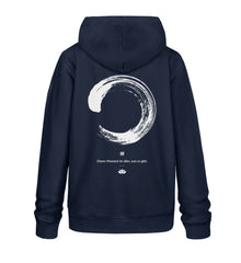 Enso Premium Organic Bio Baumwolle Achtsamkeit Hoodie India French Navy-6959 Enso Premium Organic Bio Baumwolle Achtsamkeit Hoodie India French Navy-6959